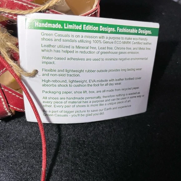 Those scrappy sandals are a “maroogundy”(maroon and burgundy) Very Cute! - Picture 8 of 8